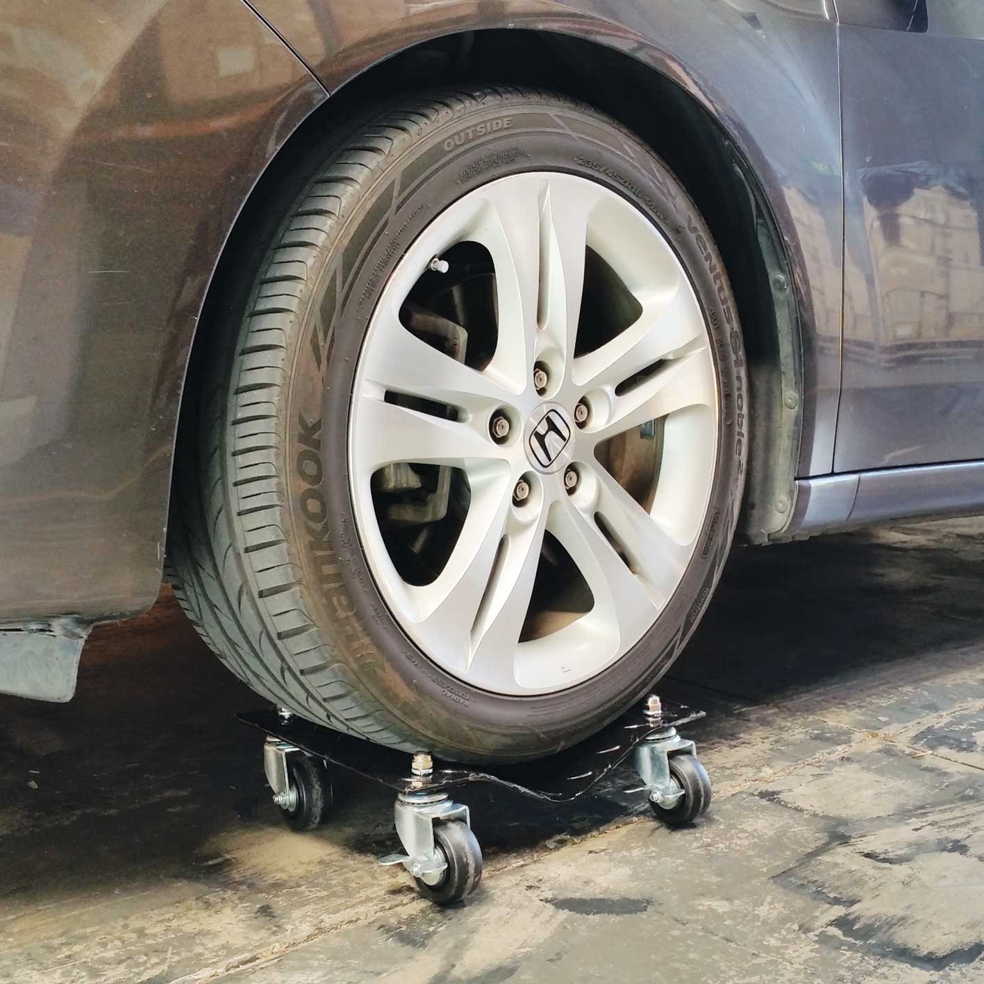 Toolsempire 4 X 3 Tire Wheel Dollies Dolly Vehicle Car Auto Repair Moving Diamond Gray 4 PCS/Set 