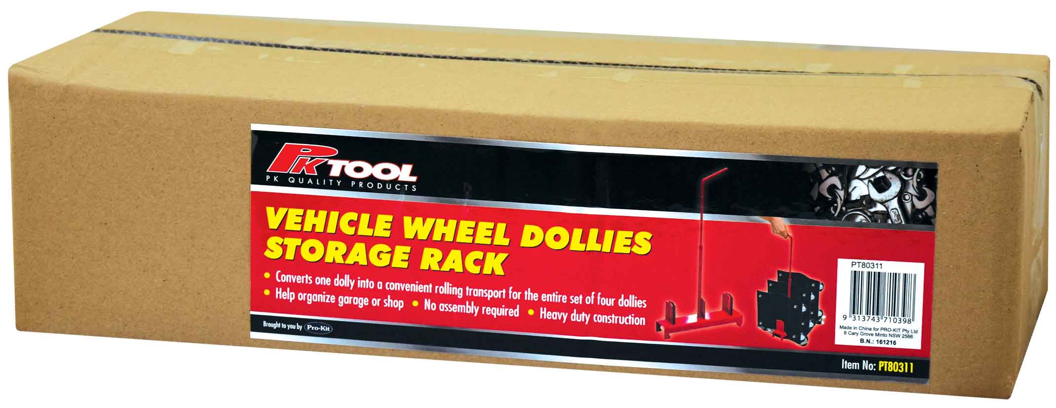 PT80311 Vehicle Wheel Dollies Strorage/Transport Rack image 4